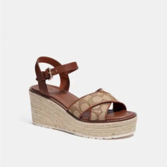 Coach Kimberly Espadrille Sandals - Picture 1 of 5